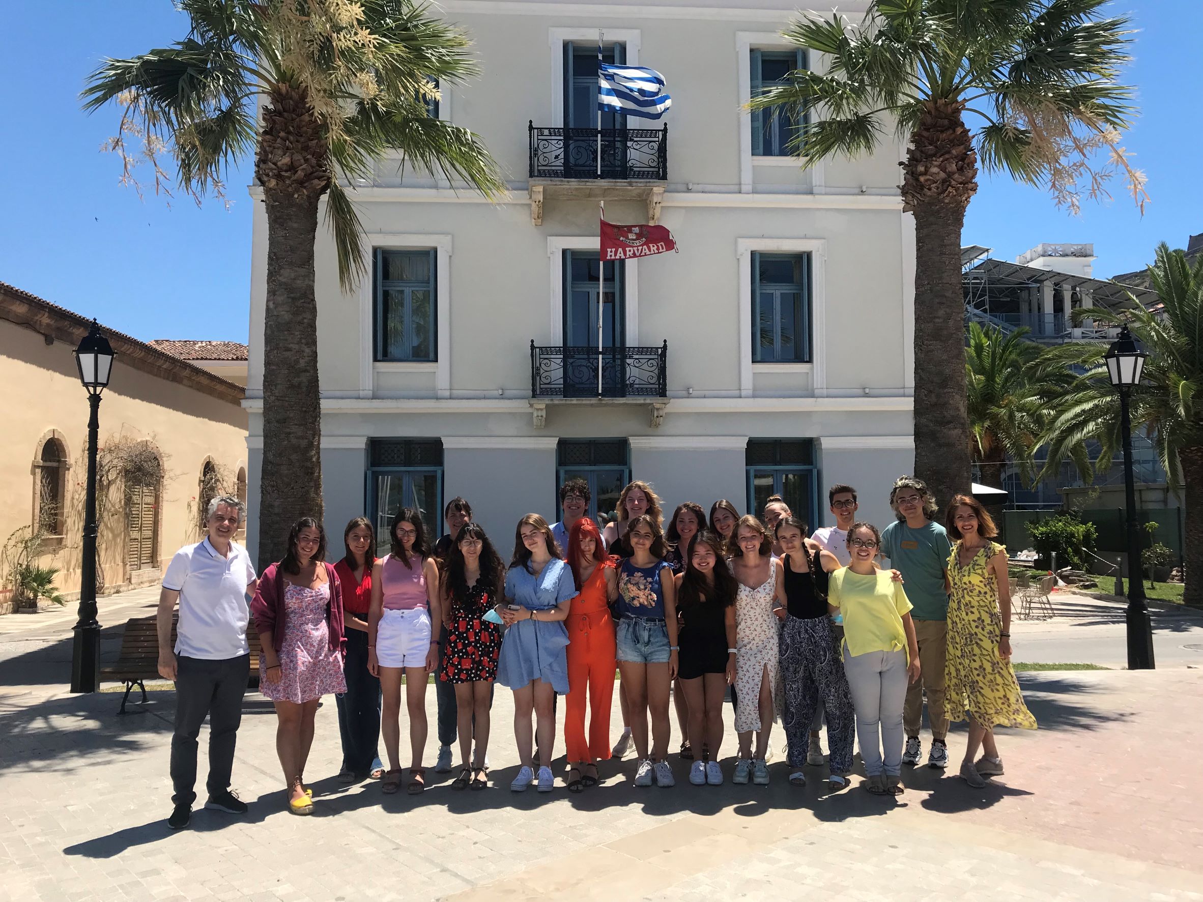 HSSP 2022 group in front of CHS in Greece.