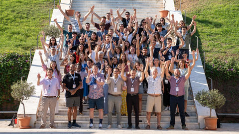 Group Portrait of Sport and Education Program Participants - Opening Day