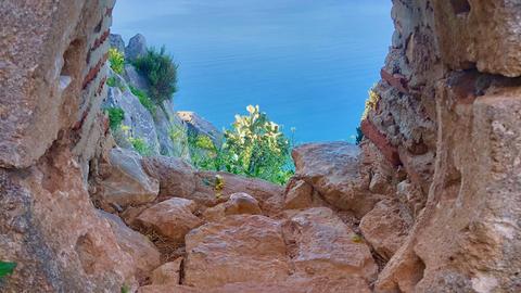 View from an old fortress's lookout hole.